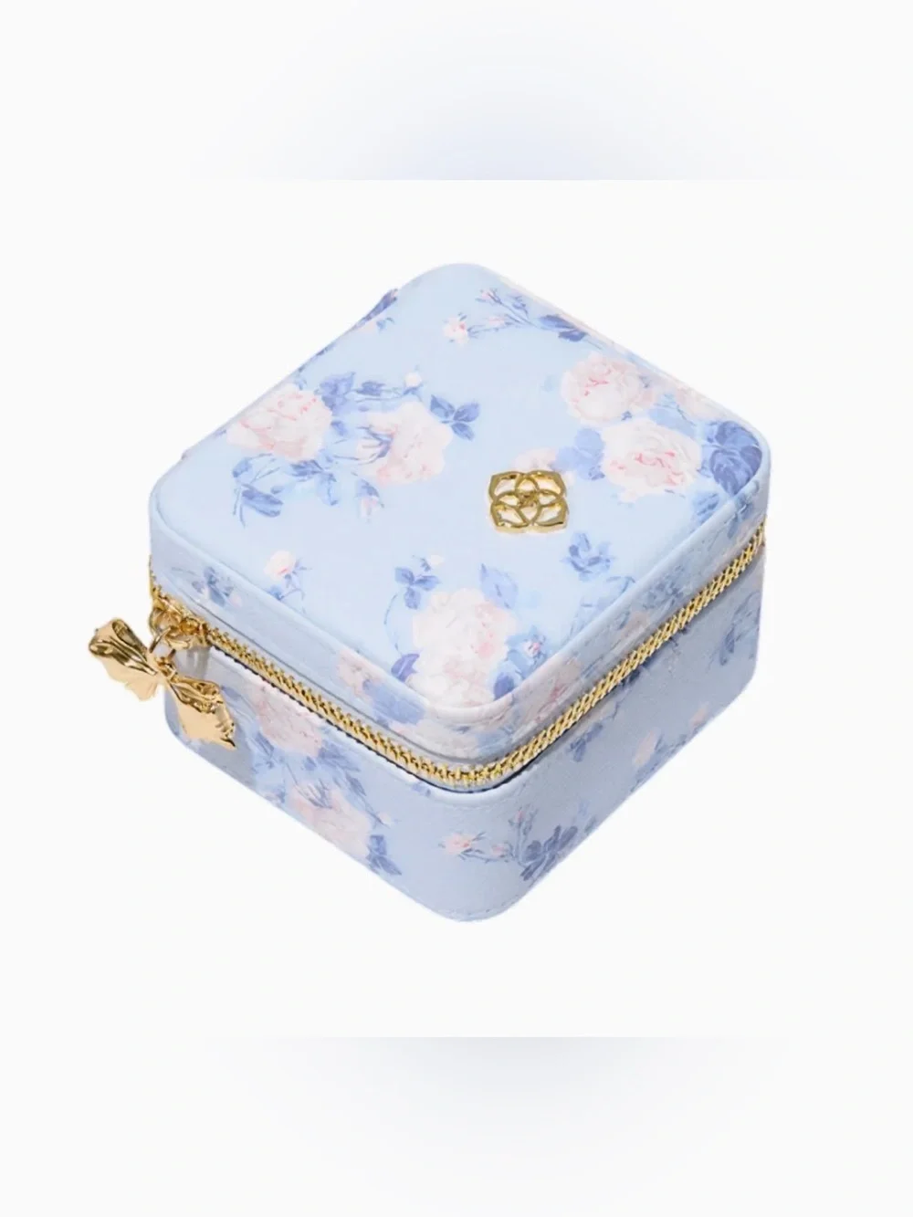 💙🩵 Kendra Scott x LoveShackFancy Blue Small Zip Jewelry Case